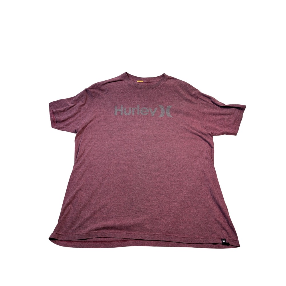 Hurley Mens Premium Fit Graphic T-Shirt XL Heathered Burgundy